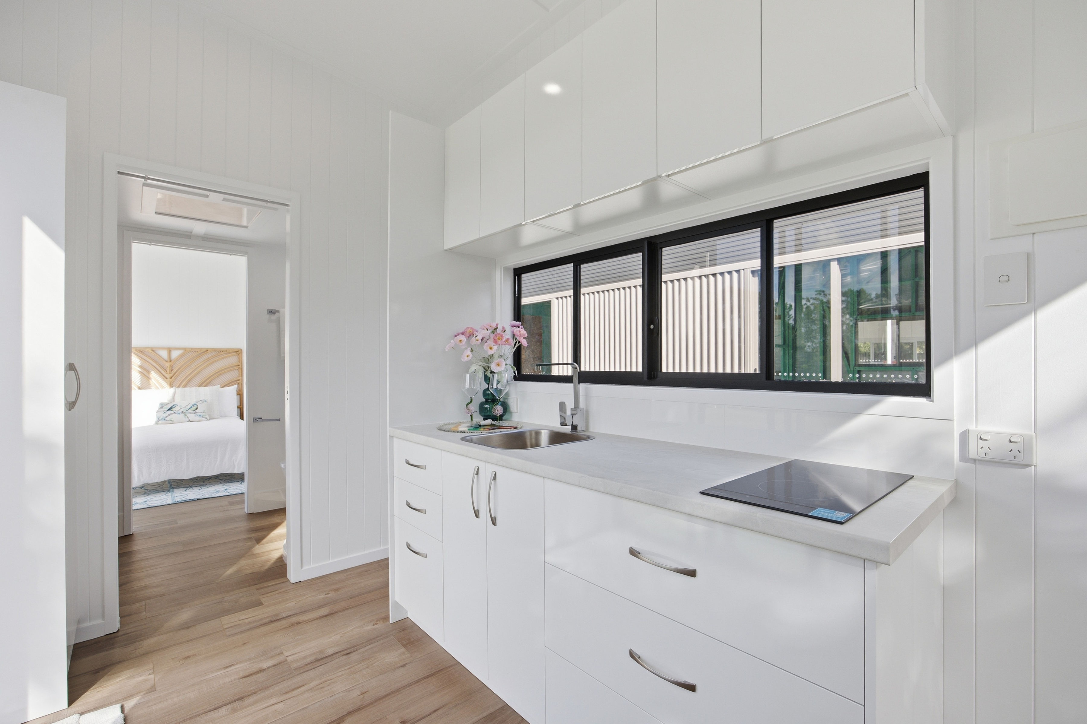 Kookaburra 9 kitchen looking through to the bedroom